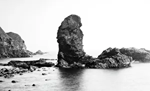 Auld: Auld Man Rock, Muchalls, Scotland, Victorian period
