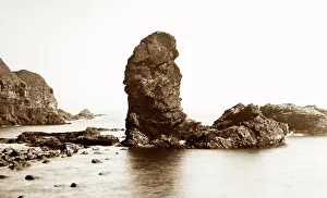 Auld: Auld Man Rock, Muchalls, Scotland, Victorian period