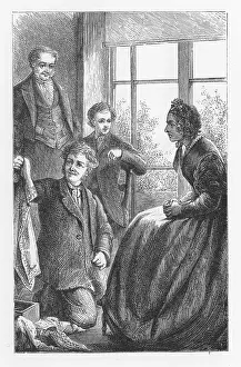 Aunt: Aunt Clegg, one of Mrs Tulliver's sisters, looking