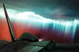 Viewed: Aurora Australis (curtain form) viewed from Space