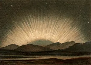 Periods: Aurora Borealis or Northern Lights observed from