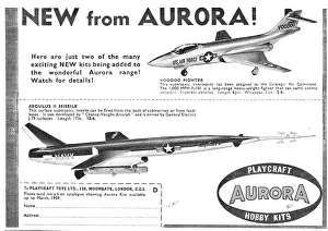 Playcraft: Aurora Model Aircraft Construction Kits 1959
