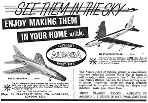 Kits: Aurora Model Aircraft Construction Kits 1959