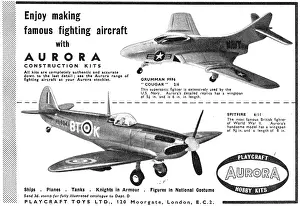 Kits: Aurora Model Aircraft Construction Kits 1959