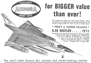 Hustler: Aurora Model Aircraft Construction Kits B.58 Hustler 1959