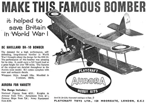 Kits: Aurora Model Aircraft Construction Kits - DH-10 Bomber