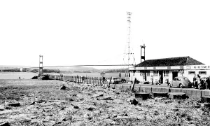 Aust: Aust Ferry, Severn Bridge 1966