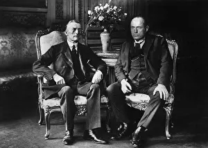 Austen: Austen Chamberlain with Benito Mussolini, 1924