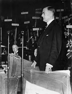 Austen: Austen Chamberlain during a commemorative speech, 1936