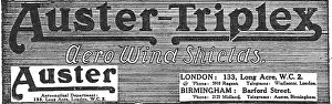Barford: Auster-Triplex Aero Wind Shields: Barford St, Birmingham