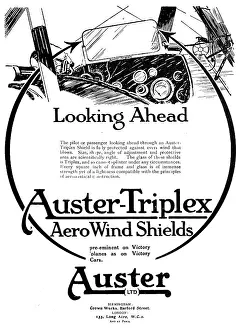 Windshields: Auster-Triplex Aircraft Windshields 1919