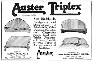 Fixture: Auster Triplex Windscreens