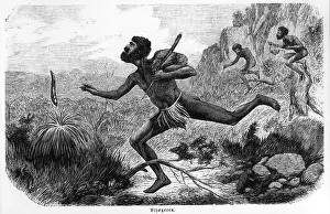 Ethnology: Australia, aborigines, aborigine during hunt
