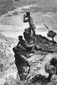 Shouted: Australia, people aborigines, aborigine, two