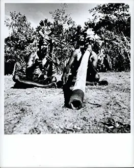 1017: Australian Aborigine playing didgeridoo, Queensland