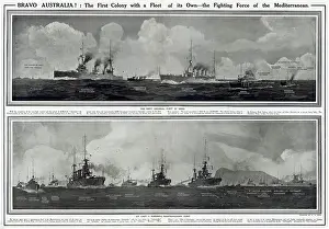 Escalation: Australian fleet in Mediterranean by G. H. Davis