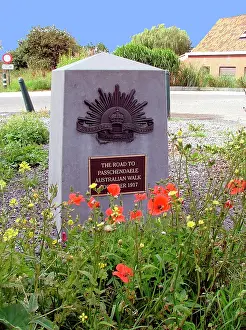 Staggered: Australian Road to Passchendaele Marker Stone