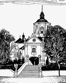 Hungaria: Austria, Eisenstadt, Bergkirche, exterior view