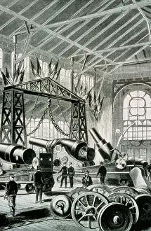 Krupp: Austria. Vienna. World Exposition, 1873. Krupp Pavilion