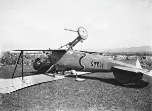 Upside: Austrian Albatros D.III fighter biplane, WW1