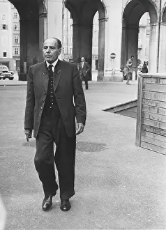 Everyman: Austrian Author and director Ernst Lothar at the rehears