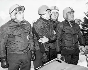 Foursome: Austrian bobsledders 1964 Winter Olympics