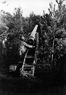 K.u.k: Austrian cannon in Poland, 1915