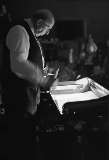 Lecterns: Austrian composer Robert Stolz conducts