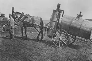 Cleanliness: Austrian disinfection plant - Eastern Front, 1917