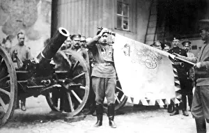 Lemberg: Austrian flag in the Artillery Museum in Moscow