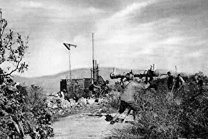 Rangefinder: Austrian flak emplacement, 1918