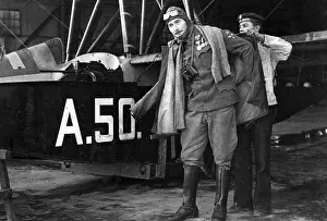 Starts: Austrian-Hungarian combat pilot at the front in Italy, 1918