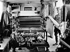 Progaganda: Austrian-Hungarian field printer's train, 1918