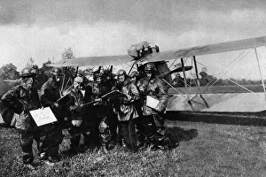 Decker: Austrian-Hungarian pilots before start in World War I