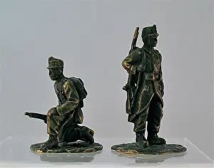 Statuettes: Two Austrian infantrymen, WW1