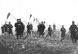 Bulgary: Austrian military at the Serbian border in 1914
