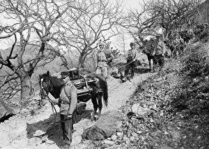 Roped: Austrian mountain troops on maneuvers, 1910