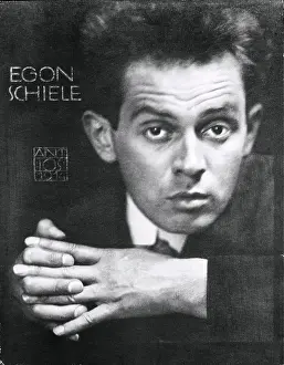 Schiele: Austrian painter Egon Schiele. 1914. Photograph
