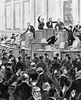 Debate: Austrian Parliament in Vienna, 19th century