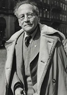 Schrodinger: Austrian physicist Erwin Schrodinger. About 1955. Photo