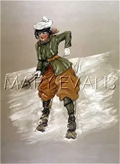 Slippery: AUSTRIAN SKI LADY 1906