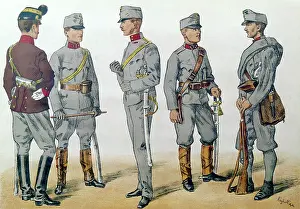 Spurs: Austrian soldiers in uniform, WW1