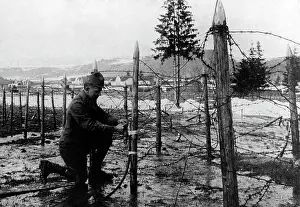 Stake: Austrian troops at the Galician front, 1917