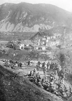 Lucia: Austrian troops during the successful Isonzo offensive in Sa