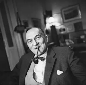 Doderer: Austrian writer Heimito von Doderer. 1966. Photograph