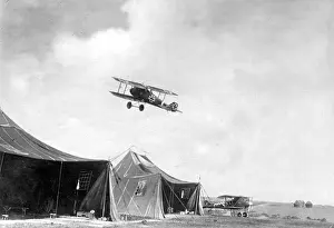 Ascending: Austro-Hungarian fighter plane ascending, 1918