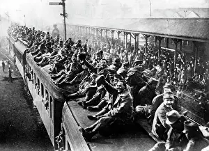 Railroading: Austro-Hungarian front-line soldiers return home, 1918