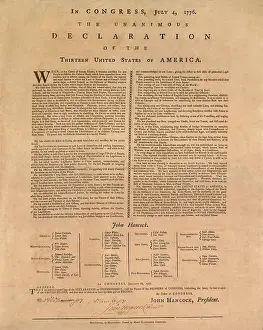 Continential: An authenticated copy of the Declaration of