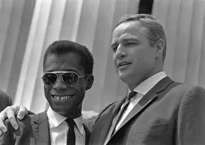 Acti: Author James Baldwin and actor Marlon Brando ?