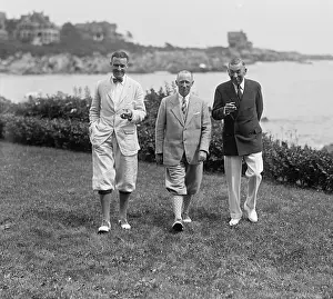 Tarkington: Authors Kenneth Roberts (1885-1957)(left), ?